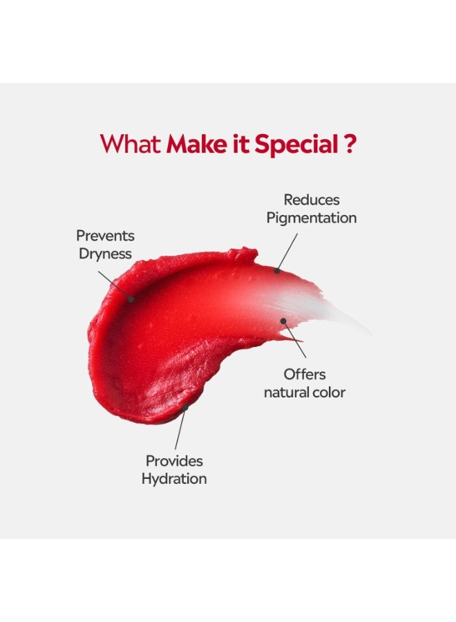 Deyga Beetroot Lip Balm Classic (Pack of 2) | Lip Care | For Dry & Chapped Lips | For Pigmented Lips | For Women & Men - Image 2
